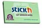 Stick'n StickN 360° 76x127mm 100 de foi, blocnotes autocolant verde (21556)