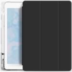 XPRO Apple iPad 10.2 (2019 / 2020 / 2021), mappa tok, Apple Pencil tartóval, átlátszó szilikon hátlap, Smart Case, Xprotector Smart Book Flip, fekete (XP121153) (XP121153)