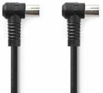 Nedis Cablu coaxial | IEC (Coax) Plug | IEC (Coax) Socket | Nichelată | 75 Ohm | Izolație Quad | 5.00 m | Rotund | PVC | Negru | Geantă de plastic (CSGP40120BK50)