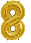  8-as Szám Óriás Fólia Lufi Arany 105cm