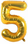  5-ös Szám Óriás Fólia Lufi Arany 105cm