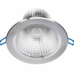 Lightech Mennyezeti lámpatest 12W süllyesztett LED DOWNLIGHT MÉLY, kerek 4000K 960lm ezüst (LTOPR0020)