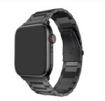 Apple Watchra 38/40/41 mm Three Fém szíj - Fekete (IWFT303)