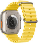  Hoco Original hullámos dupla csatos szilikon szíj Apple Watch-hoz 38/40/41mm WA12 - Sárga (WA1238-08)