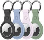 Dux Ducis Leather Key Ring AirTag 4 pack - multicolor