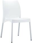 RFG Трапезен стол RFG Vito, до 120kg, полипропилен, алуминиева база, бял (049 VITA/WHITE)