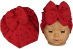 NewWorld Căciulița pentru bebeluși tip turban NewWorld - Roșie cu stele (207957-3)