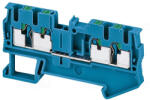 Schneider Electric Direkt rugós egyszintes átkötőkapocs 2x2 csatlakozás 5, 2 mm 2, 5 mm2 24A-es kék NSYTRP24BL Schneider (TRP24BL)