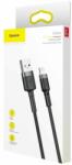Baseus Cafule USB - Lightning szövetes adat- és töltőkábel 1.5A 2m (fekete)