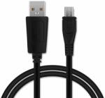  Micro USB adat- és töltőkábel hosszú csatlakozófejjel 1m (fekete)