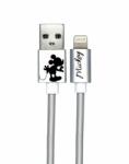 Disney Mickey Mouse adat- és töltőkábel USB - Lightning 1m (ezüst)