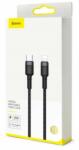 Baseus Cafule Type-C - Lightning adatkábel PD 18W 1m (fekete)