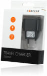 Forever Mini USB hálózati töltő adapter töltőkábellel 1A (fekete)