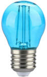 V-TAC LED izzó filament COG E27 G45 2W kék kisgömb - 217412