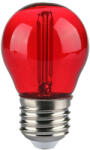 V-TAC LED izzó filament COG E27 G45 2W piros kisgömb - 217413