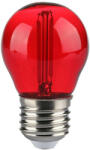 V-TAC LED izzó filament COG E27 G45 2W piros kisgömb - 217413 (217413)