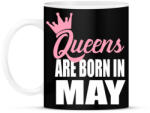 printfashion A királynők májusban születnek - Bögre - Fekete (792547)