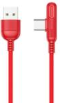 JOYROOM / S-M392 Baige 2.4A 1.2M LED Red USB-C Kábel