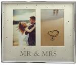 P&O Mr & Mrs esküvői fényképkeret - 2 képes (J621X2-RC)