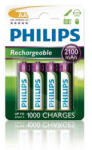 Philips Baterii Philips AA 2100mAh MultiLife, NiMh - 4 bucăți (R6B4A210/10) Baterii de unica folosinta