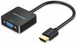 Vention HDMI to VGA Converter with Female Micro USB and Audio Port 0.15m Black (42161)