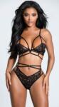 STD Set Lenjerie Lara 2 Piese, Negru, L/XL