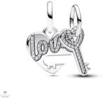 Pandora szétosztható szív és kulcs függő charm - 793081C01