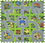 Juskys - Hohenwestedt Jascha gyermek puzzle szőnyeg, 9 részes, utcák