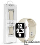 DEVIA DELUXE SERIES okosóra szíj - CSONTFEHÉR - szilikon, csatos - APPLE Watch Series 1/2/3 38mm / 4/5/6/SE 40mm / 7/8/9 41mm