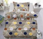  RINGO szürke-bézs pamut ágyneműhuzat Ágyneműhuzat mérete: 70 x 90 cm | 140 x 200 cm