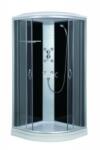 Sanotechnik PUNTO hidromasszázs zuhanykabin, fekete 90x90x209 cm CL07 (CL07)