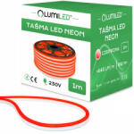Lumileds NEON LED szalag 230V 8W 120LED Piros IP68 1m Lumiled (LUMTAS5035)