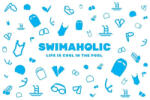 Swimaholic goggle cloth бял
