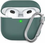 Phoner Simple Apple Airpods 3 szilikon tok akasztóval, zöld (71790)
