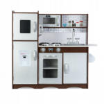 RicoKids Bucatarie retro din lemn pentru copii Ricokids 7833 - Alb (EDI7833) Bucatarie copii