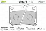 VALEO set placute frana, frana disc VALEO 301778 - centralcar