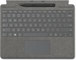Microsoft Surface Pro Signature Keyboard with Slim Pen 2 Platina Cover port QWERTY Angol (8X8-00067) (8X8-00067)