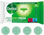 Dettol Kéz- és felület fertőtlenítő kendő 2 az 1-ben 15 db