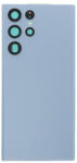 Samsung S908 Galaxy S22 Ultra 5G akkufedél (hátlap) kamera lencsével és ragasztóval, kék (gyári)