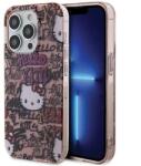 Hello Kitty Husa IML Tags Graffiti case for iPhone 15 Pro Max - pink - pcone
