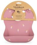 Petite&Mars - Silicon bib Take&Match Rose Princesses 6luni+ (706720) Bavata