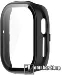 Huawei Honor Watch 4 (TMA-L19), Okosóra műanyag védőtok, 9H üvegfólia, Fekete