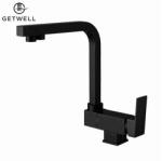 Getwell Harrier-S, 3 utas Konyhai csap, lehajtható hattyúnyakkal vízszűrőkhöz Fekete színben (GW253B)
