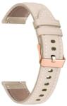  LEATHER Bőr szíj Garmin Forerunner 265S / Forerunner 255S / Venu 2S bézs