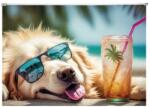 Panta Plast Irattartó tasak, A4, PP, cipzáras, 180 mikron, PANTA PLAST Chillout dog (0410-0063-53)
