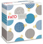 FATO Sztár karácsonyi szalvéta Bubble Silver 2 rétegű 38x38cm 40 szál/csomag (AL82976300)