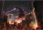  Tablou Canvas Godzilla City Artwork, 80x50cm (tablou237/50x80cm)