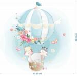 Zumzeria Sticker Decorativ Perete Copii, Balon Cu Aer Cald, STICKERKIDS1 Dimensiune 30x30cm (STICKERKIDS1/30x30)