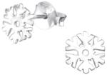 Zumzeria Cercei Din Argint 925 Cu Pelicula Anticoroziva, Fulg De Nea Craciun, 6x7mm, ZOR32185 (ZOR32185)