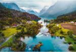  Tablou Canvas Aerial Of A Scenic Mountain Landscape, 80x50cm, tabloucanvas306 (tabloucanvas306/50x80cm)